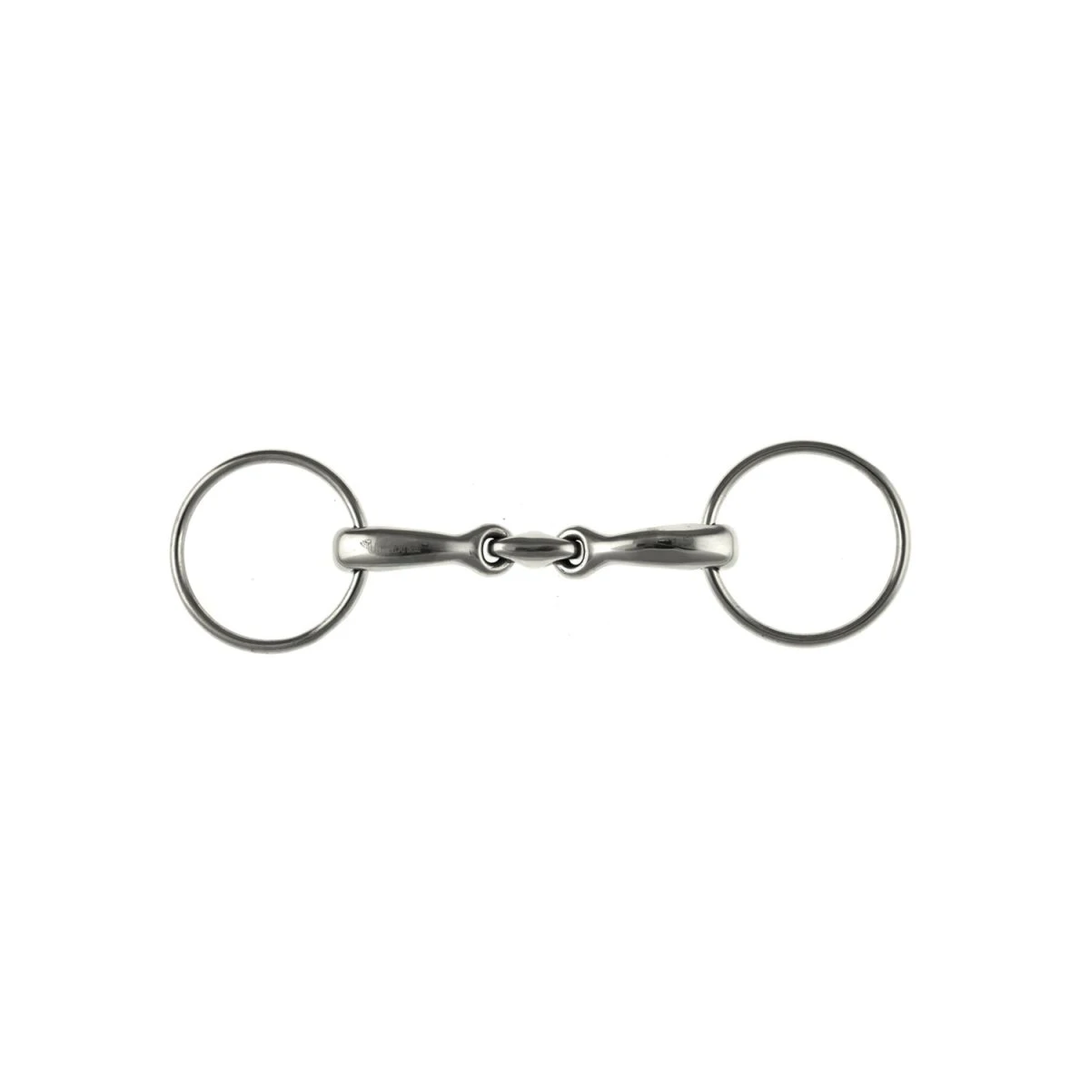 Filetto ad anelli in acciaio inox con oliva (Curved Mouth) - Umbria Equitazione