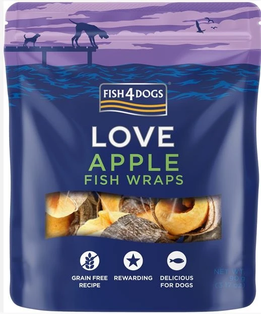 Fish4Dogs Love Involtini Pesce/Mela 90g