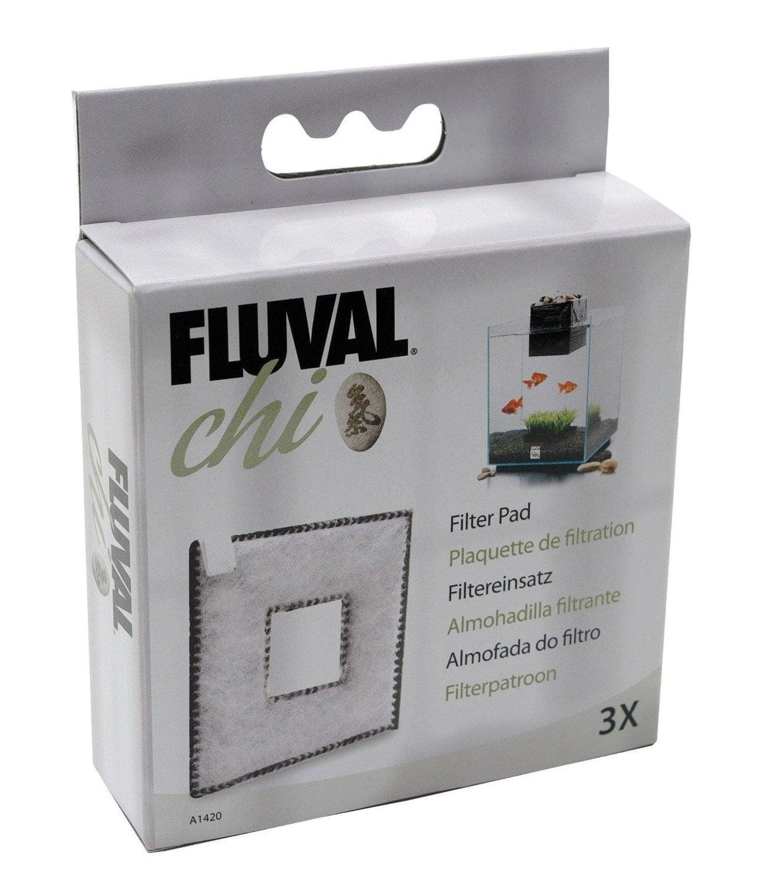 Fluval SPUGNA RICAMBIO POLIESTERE-CARBONE ACQUARIO CHI - A1420 - Pz.3