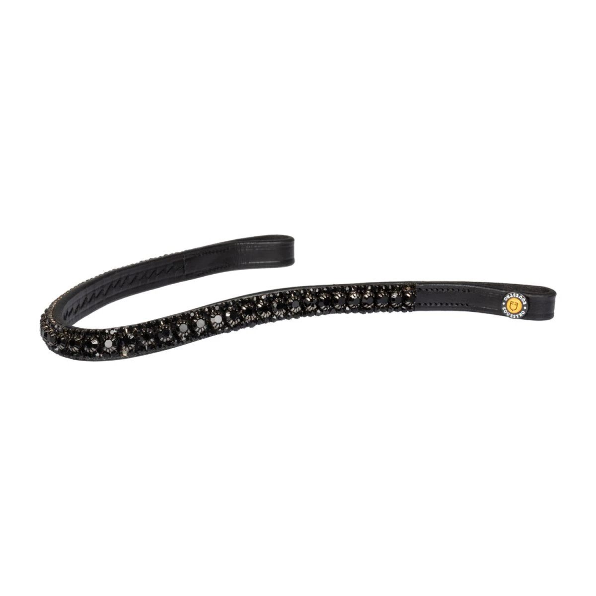 Frontalino con tripla fila di cristalli Equestro