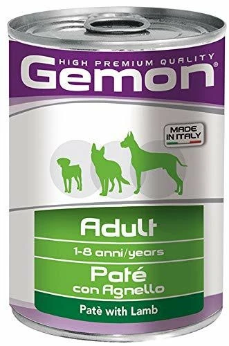 Gemon Dog Paté Agnello per Cani - Confezione 24 x 400 g
