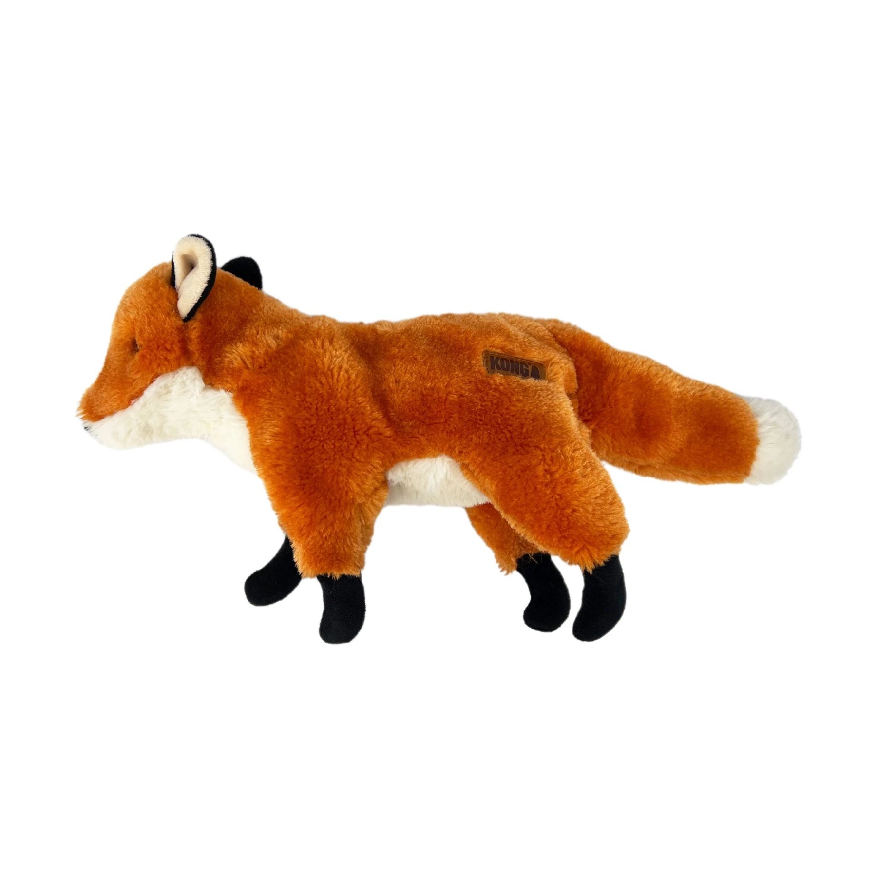 Gioco per cani KONG Wild Low Stuff Volpe M in peluche arancione