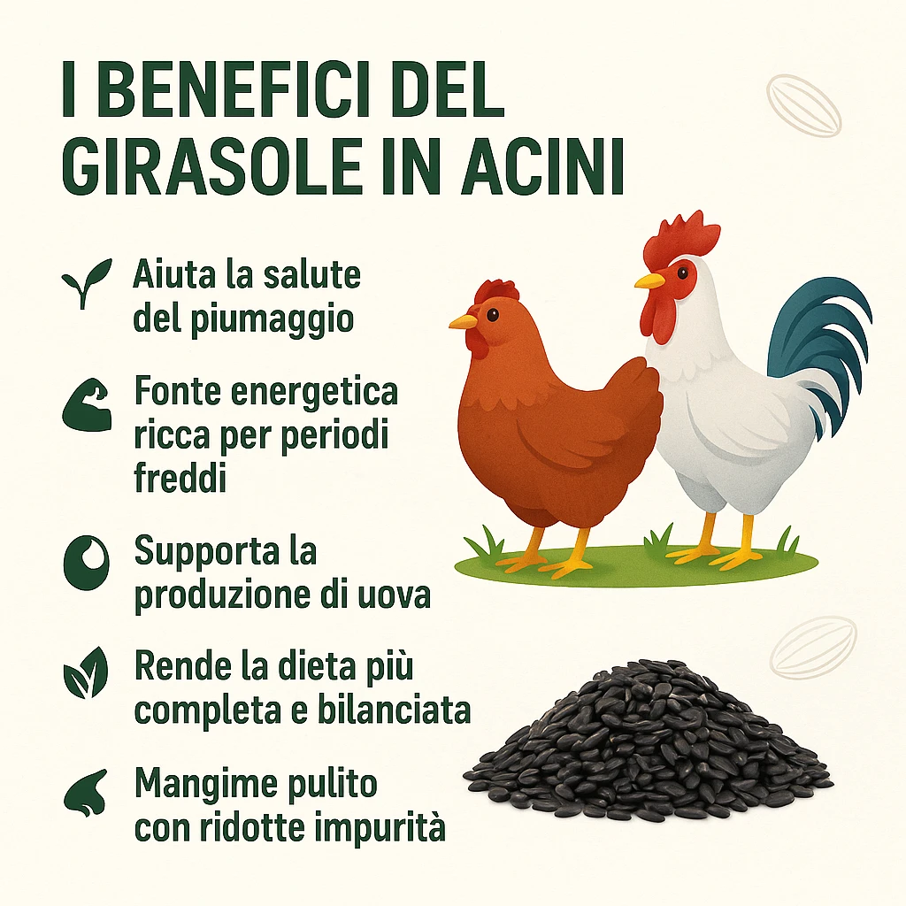 Girasole intero per polli e galline - Foto 5