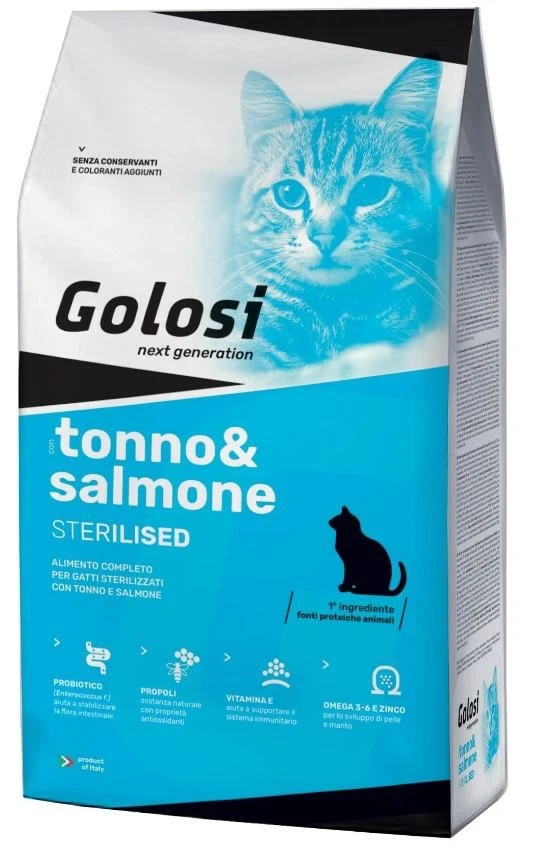 Golosì Cat Tonno/Salmone Sterilised 1,5 kg