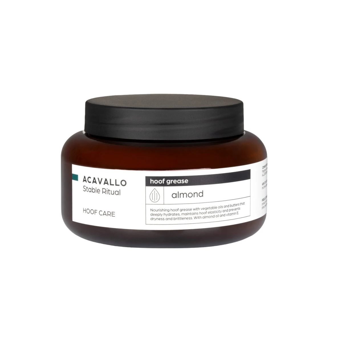 Grasso per zoccoli alla mandorla Acavallo 500 ml - 50 cl Mandorla - foto 2