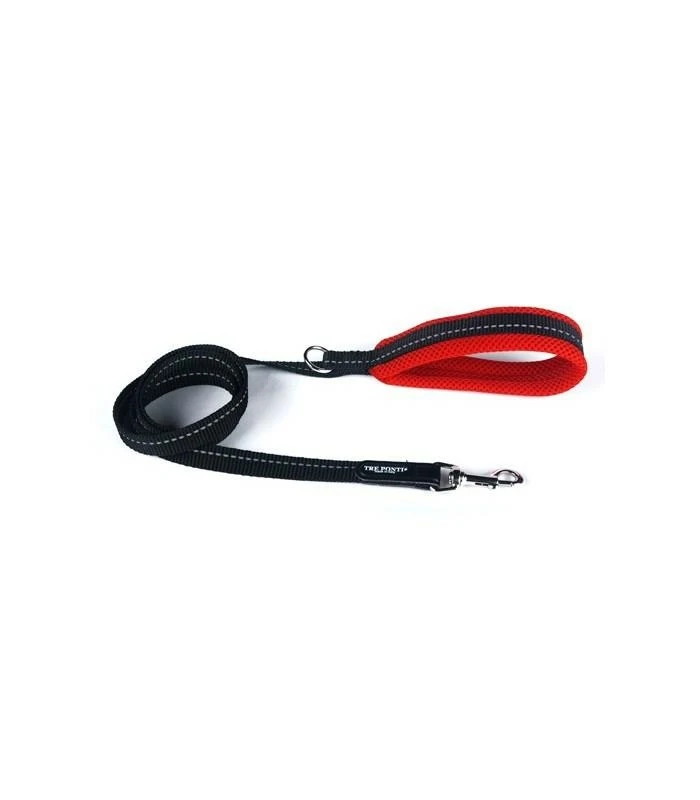 Guinzaglio Eco Imbottito Fluorescente 125cm Rosso - TREPONTI