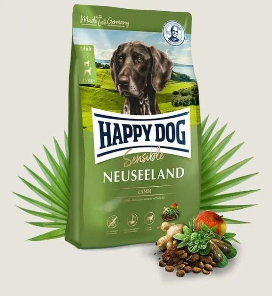 Happy Dog Neuseeland Agnello/Riso 11 kg - Mangime secco per cani