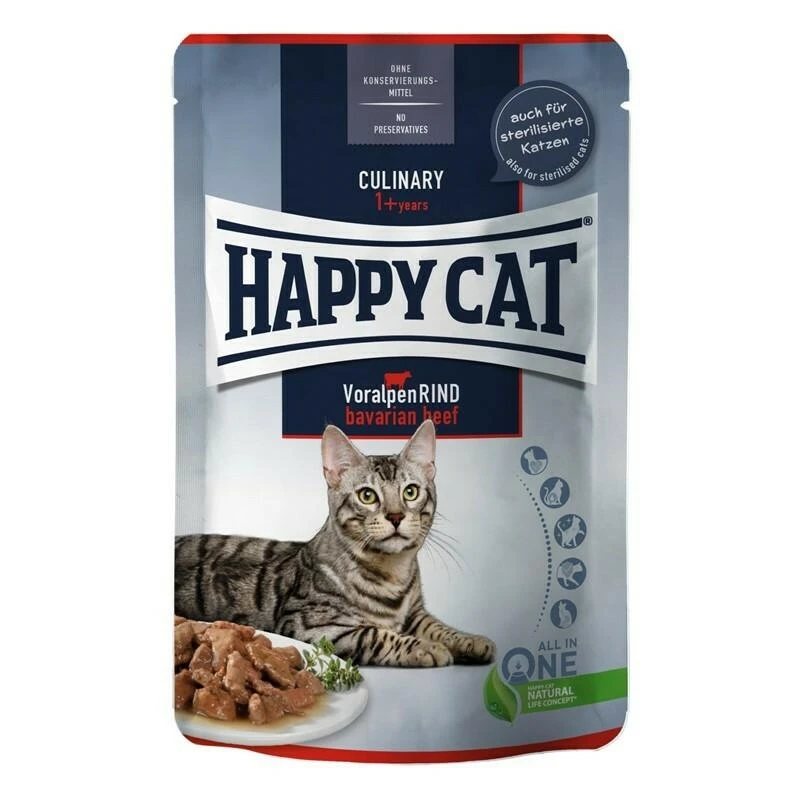 Happycat Culinary Manzo 24 x 85 g - Umido per Gatti