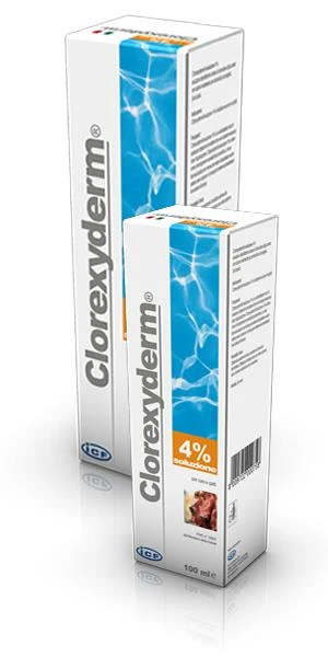 Icf Clorexyderm Soluzione 4% Ml.250 - Shampoo Disinfettante Per Cani E Gatti