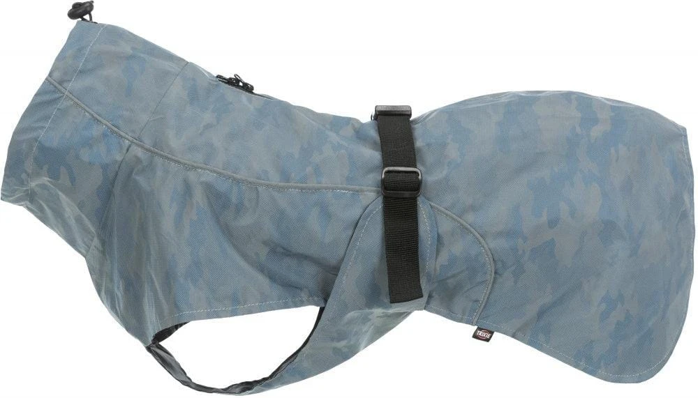 Impermeabile riflettente per cani Lunas Trixie argento-blu