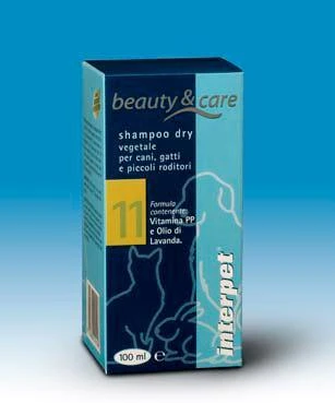 Shampoo secco per cani e gatti Interpet Beauty & Care N°11 vegetale 100 ml