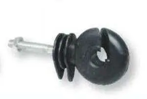 Isolatori Vite con Bullone per Paletti di Ferro - Pz.25 - Per recizioni elettriche