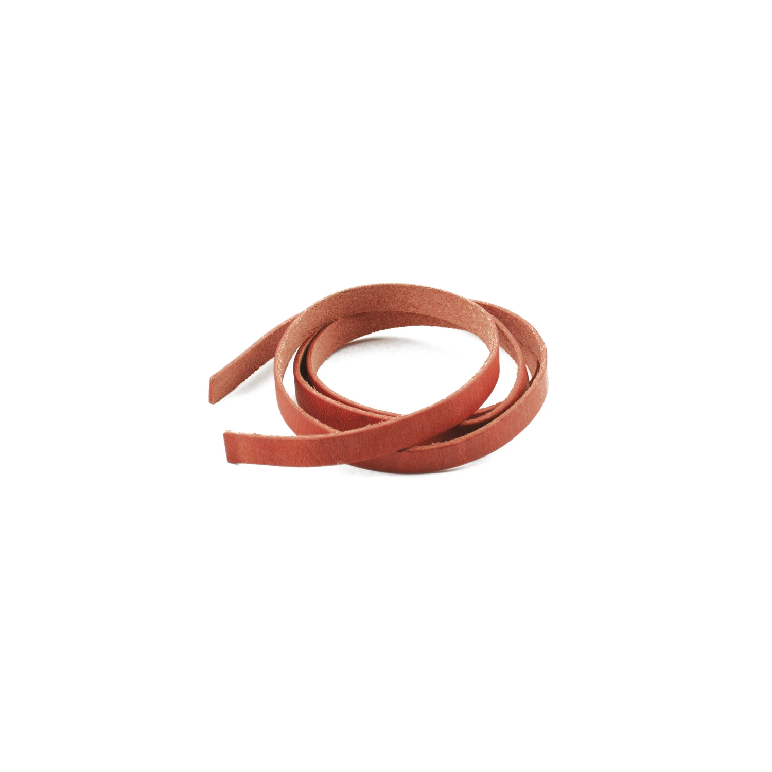 Lacciolini lattigo per sella 140 cm x 1 cm color cuoio