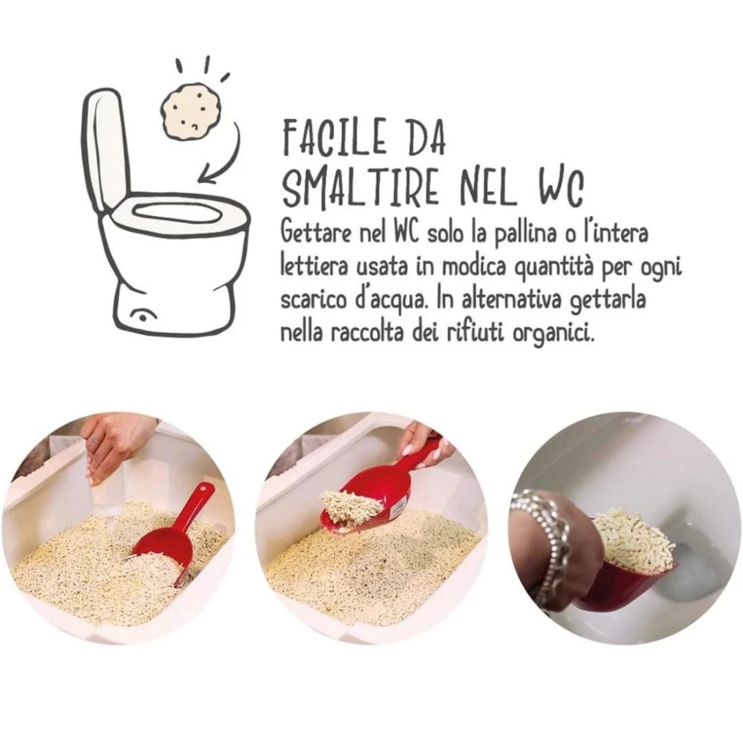 Lettiera tofu agglomerante pellet Cat&rina BeNatural - 5,5 Lt - Foto 2