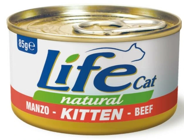 LIFEPET Lifecat New Kitten Manzo 85 g