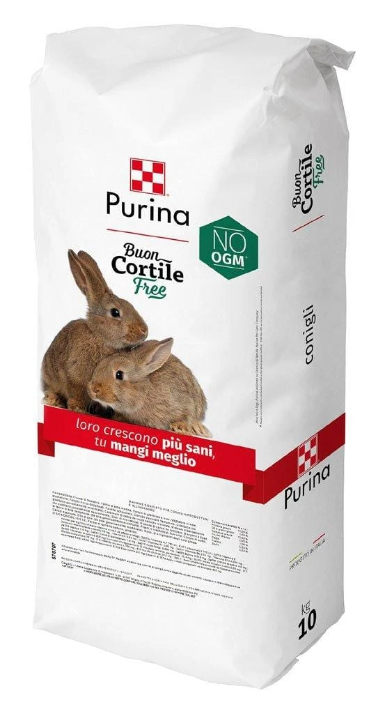 Mangime per conigli CuniTutto Free Purina Buon Cortile NO OGM