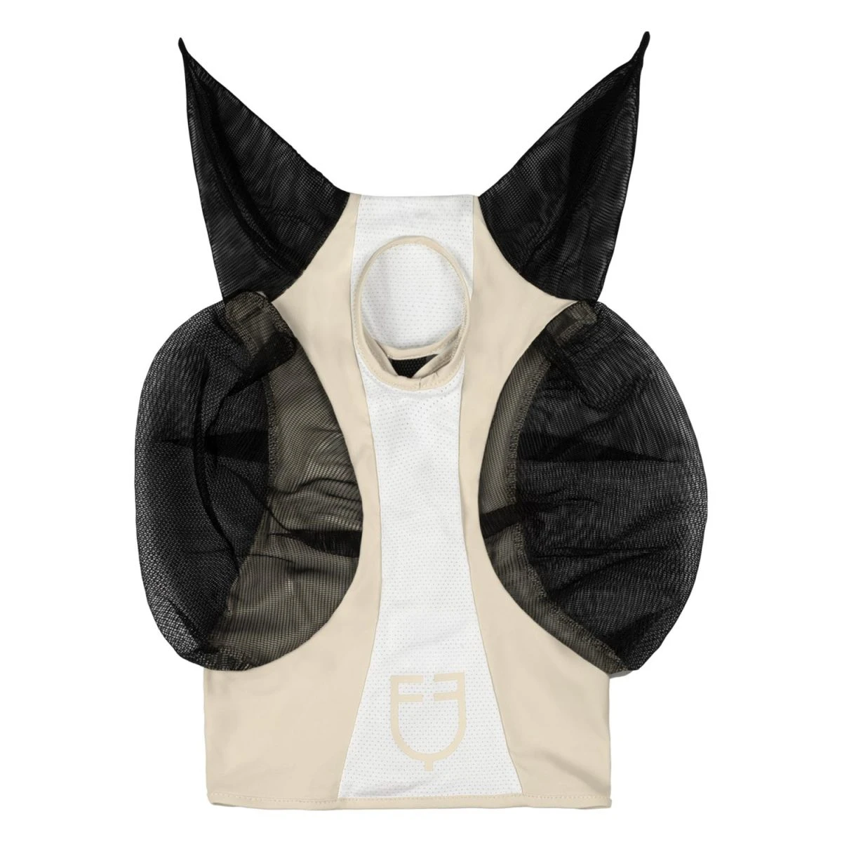 Maschera antimosche bicolore Equestro in elastan