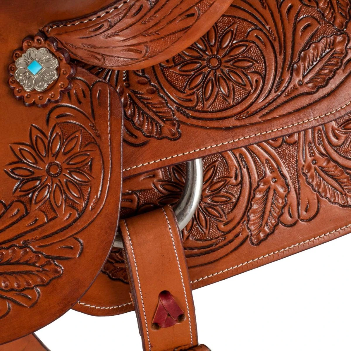 McBryan Sella Team Penning Flower - 17" Castagna - foto 5