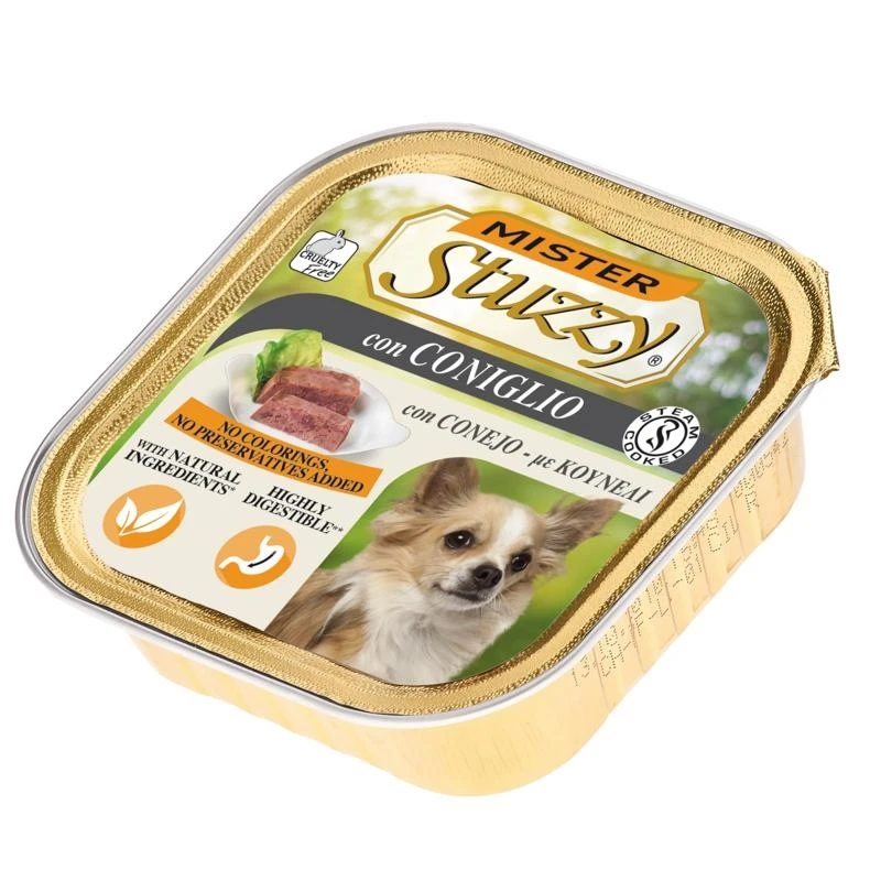 Misterdog Coniglio 22 x 150 g - Cibo umido per cani