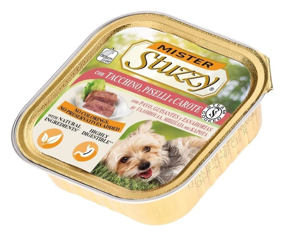 Mister Dog Paté tacchino piselli carote vaschetta 150 g (22 pz)