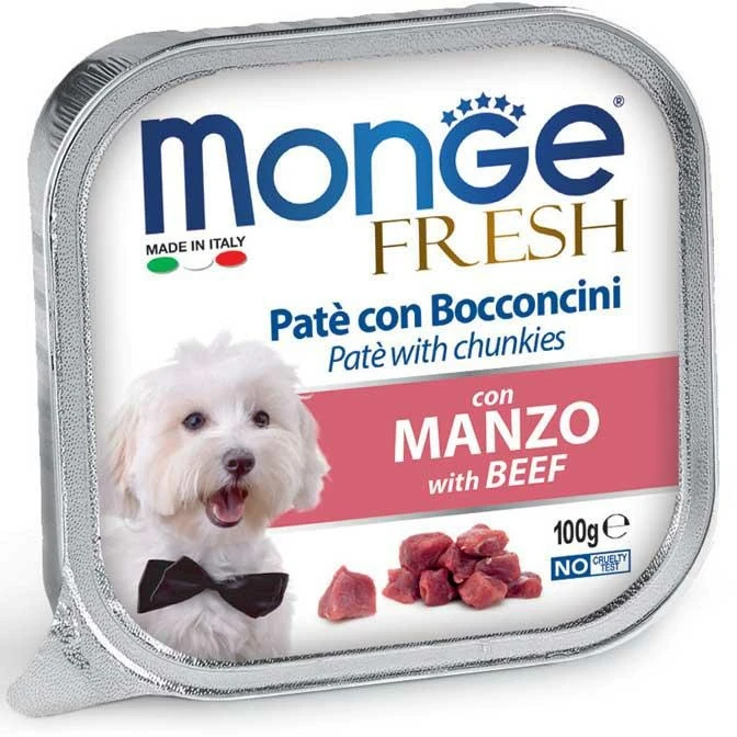Monge Dog Fresh Manzo Multipack 32 x 100 g - Monge Superpremium