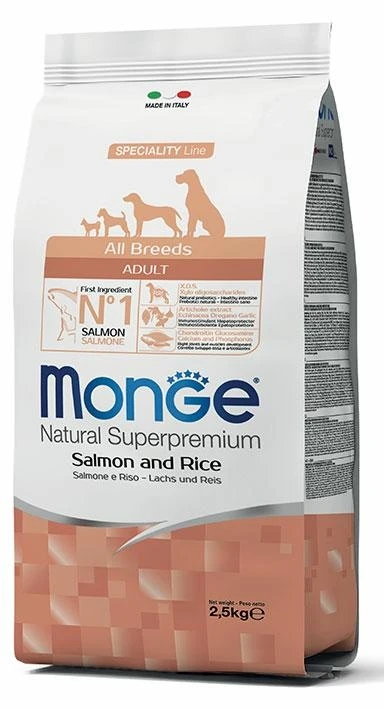 Monge Dog Salmone 2,5 kg - Crocchette per cani - Monge Superpremium