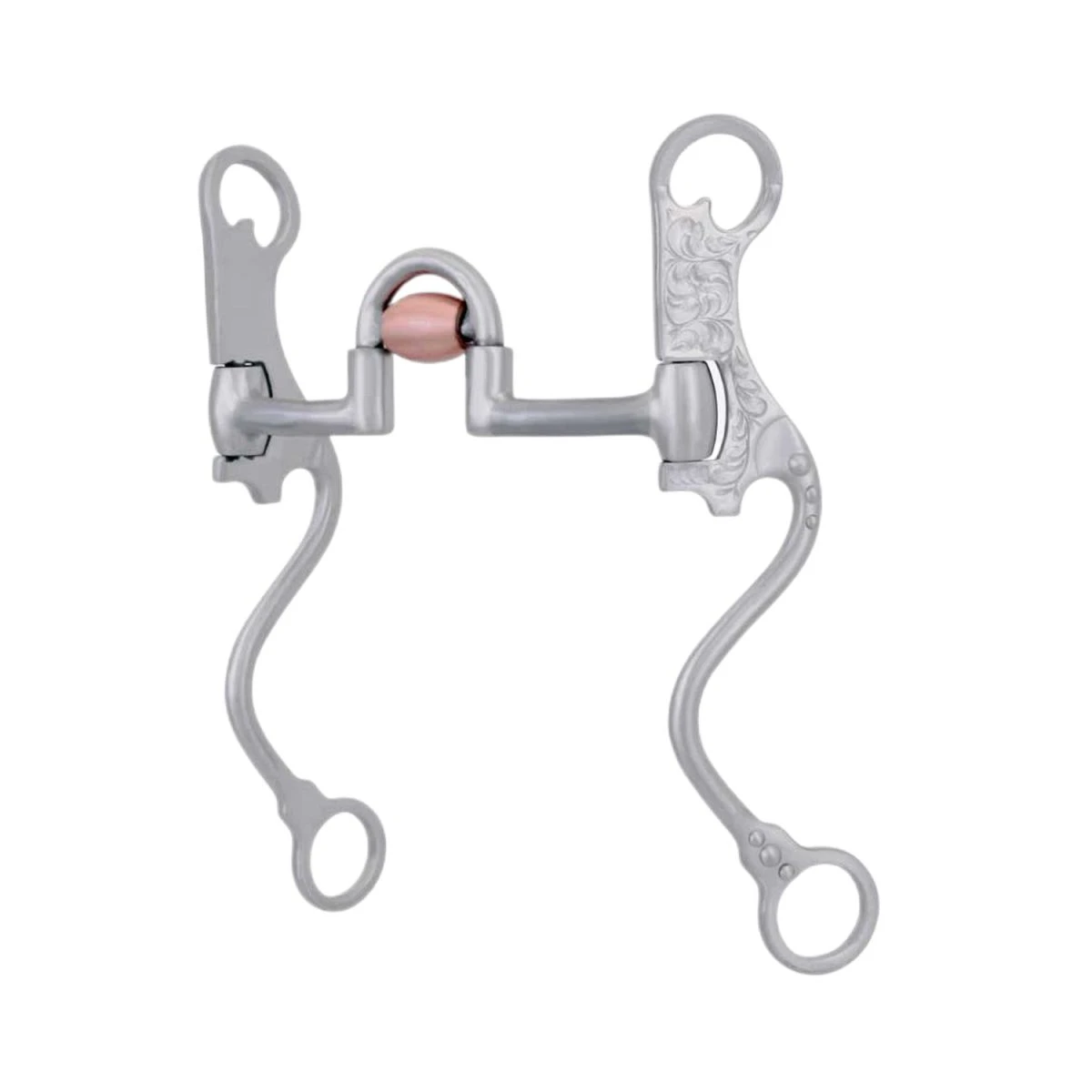Morso Correctional con Rullo in Rame e Aste Curve Decorate 11 mm - Metalab - 13 cm