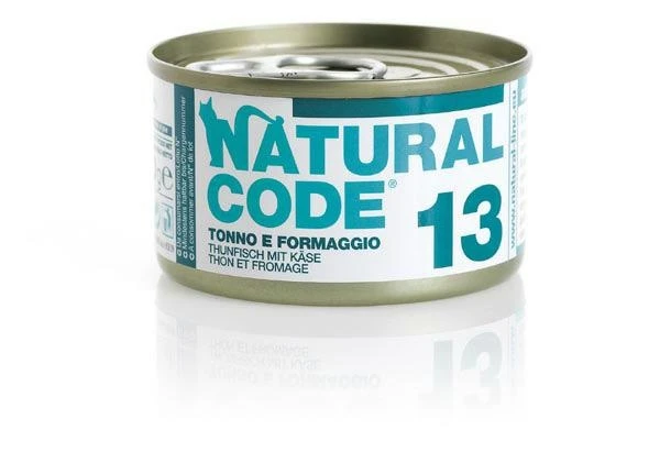 Natural Code 13 Tonno e Formaggio lattina 85 g