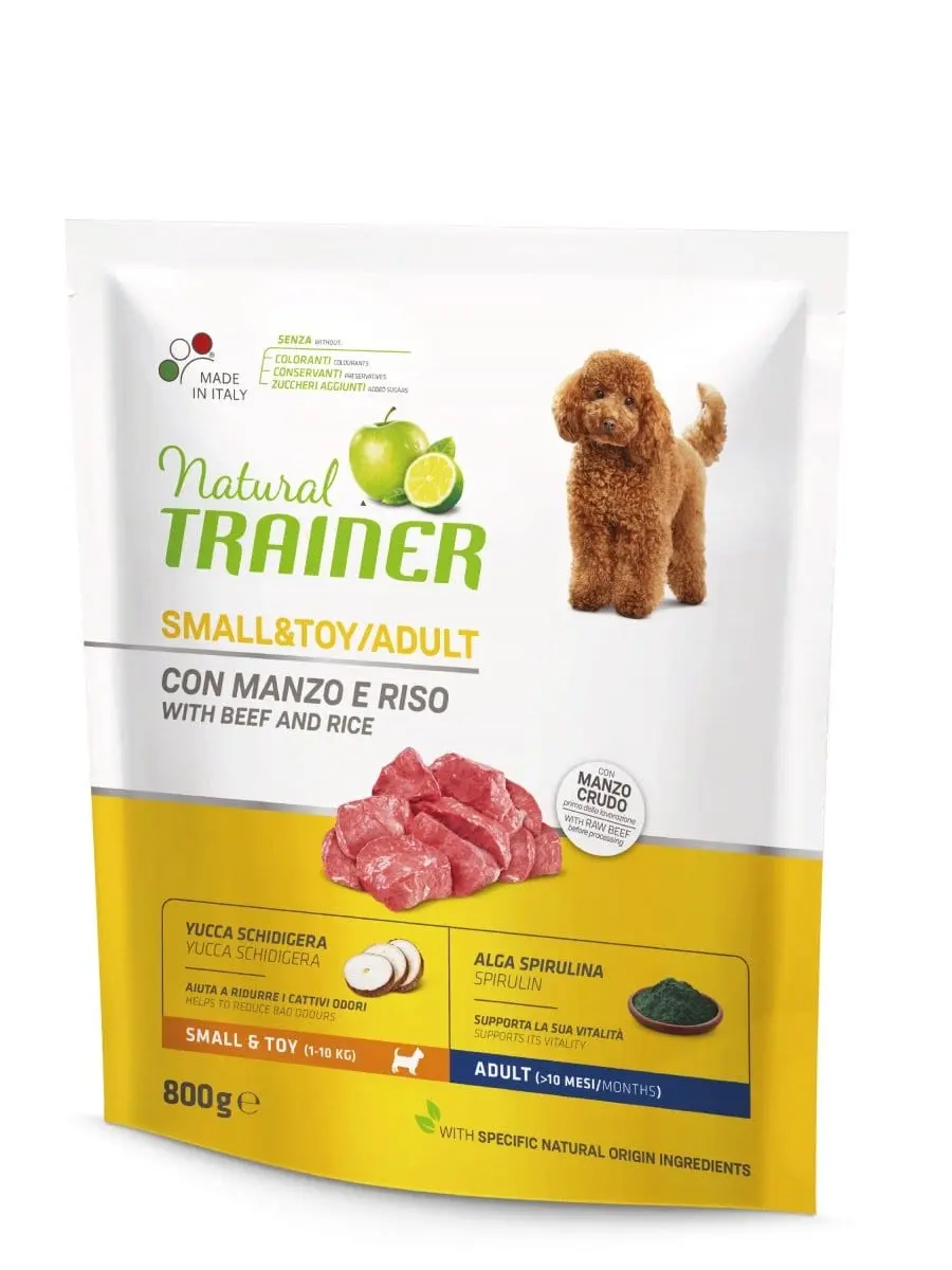Natural Trainer Adult Small & toy con Manzo - Secco cane taglia piccola - Foto 2