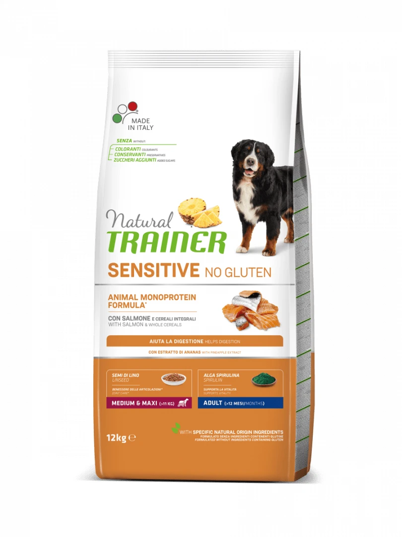 Natural Trainer Sensitive Adult Medium / Maxi al Salmone - Foto 2