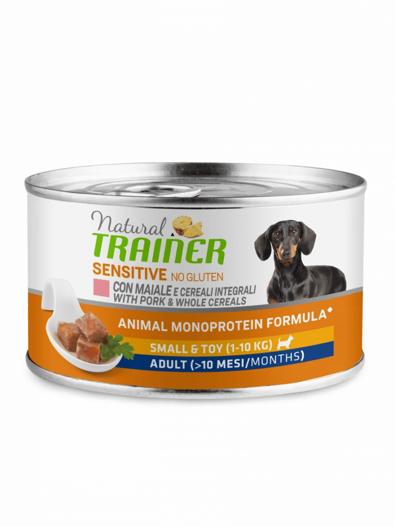 Natural Trainer Sensitive Small & Toy Adult - Maiale - 150 gr