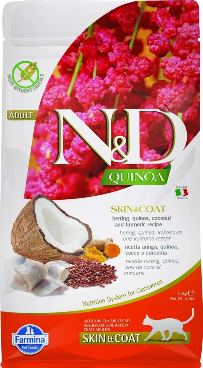 Farmina N&D Skin & Coat Aringa Cocco Curcuma 1,5 kg