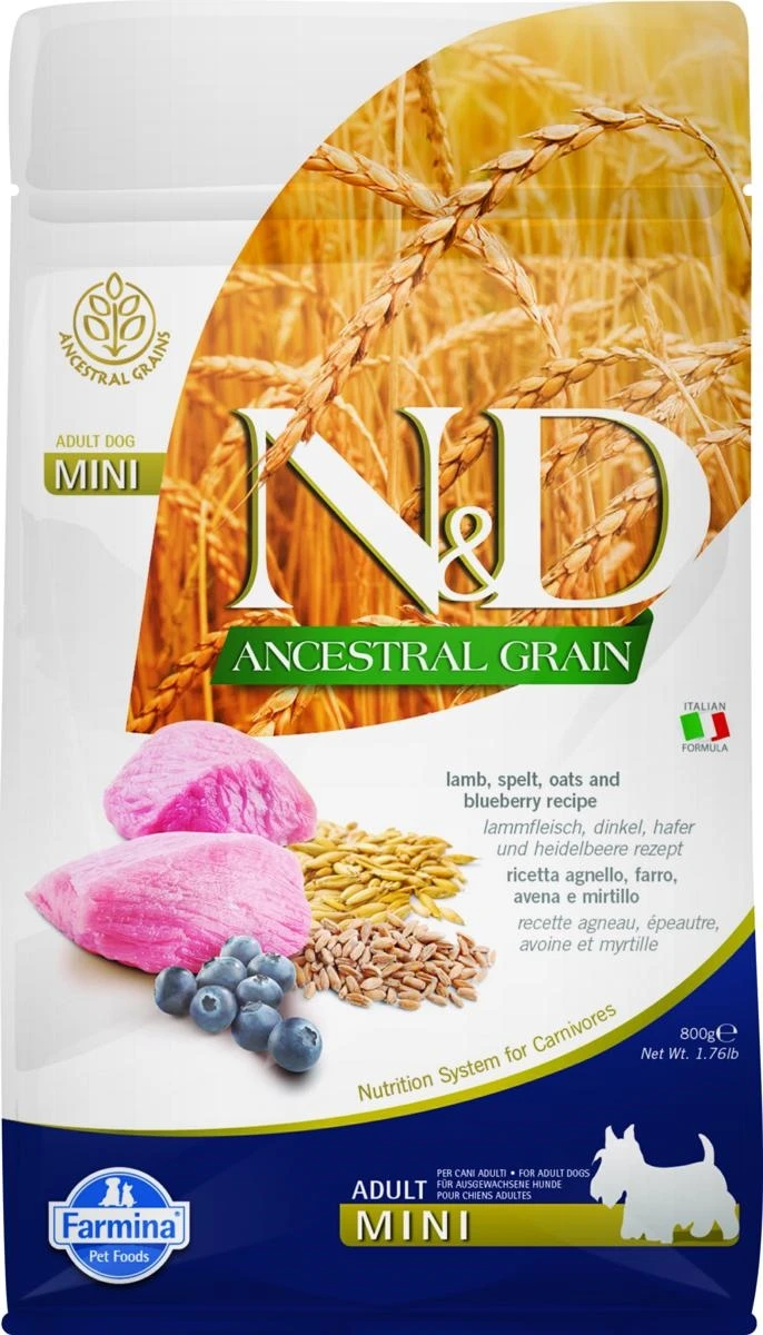 Farmina N&D Lamb & Blueberry Adult Mini 800 g