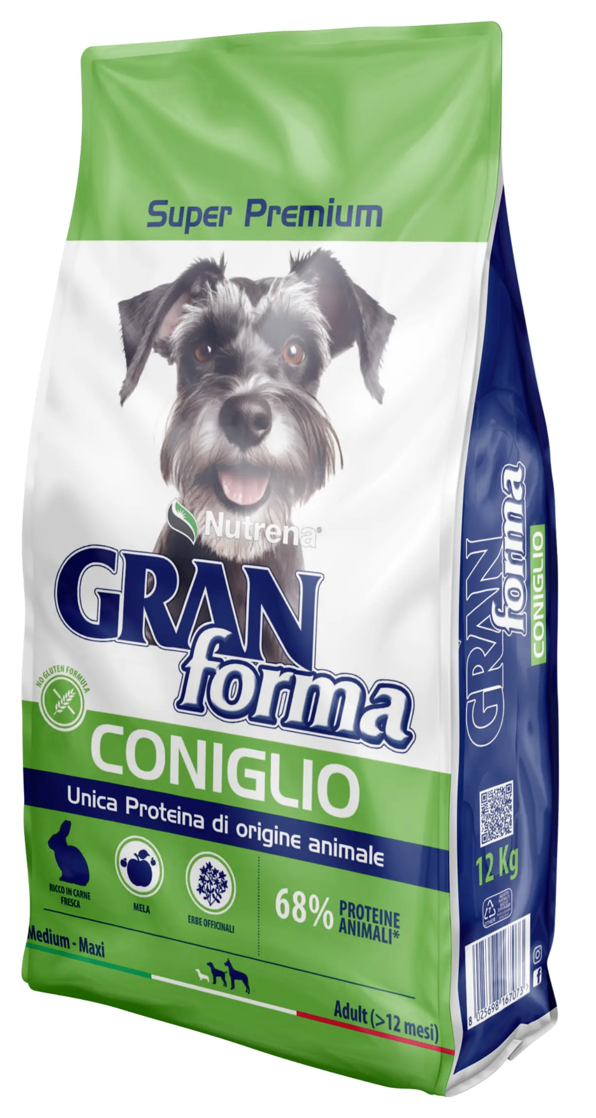 Nutrena Gran Forma super premium mono proteico Coniglio 12 kg