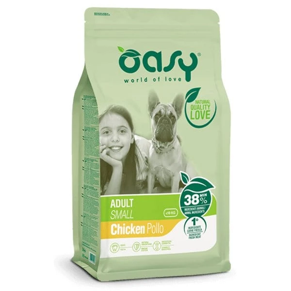 Oasy Adult Small Pollo crocchette per cani adulti di taglia piccola