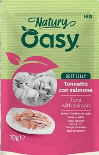 Oasy Cat Natury Buste Tonnetto/Salmone 24 x Gr 70 - OASY