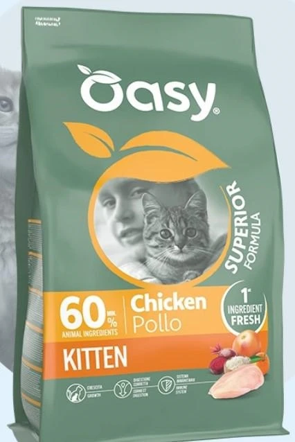 Oasy Cat Superior Kitten Pollo 300g - Nutrizione Eccellente per Cuccioli
