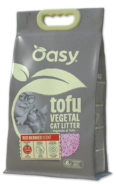 Lettiera al tofu agglomerante pellet Oasy - varie profumazioni - Foto 3