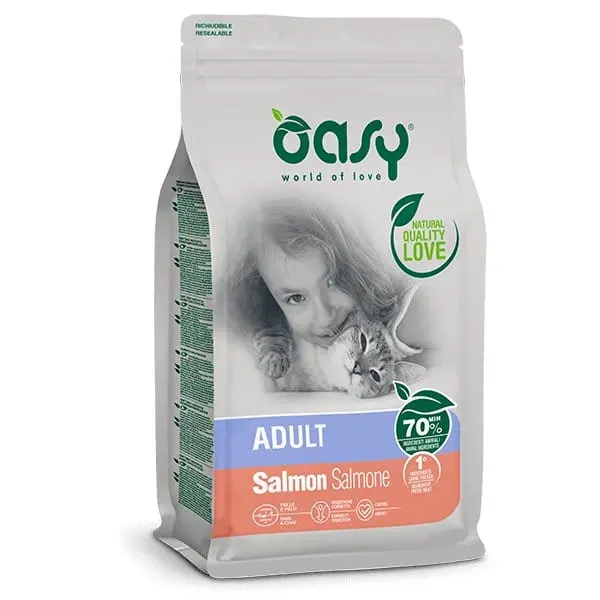 Oasy Lifestage Adult al Salmone - 1,5 kg