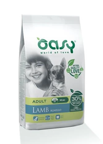 Oasy Mono Proteico Adult Small Mini Agnello - 2,5 kg - Foto 1