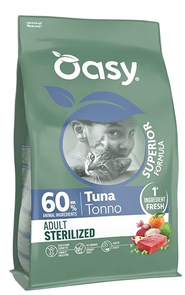 Oasy Superior Formula Adult Sterilized Tonno - 1,5 kg