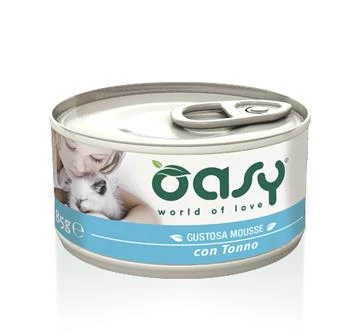 Oasy Wet Cat CAPRICE - Gustosa Mousse gatti adulti con Tonno 85 gr