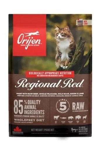 Orijen Regional Red - mangime secco per gatti 4 lb/12 lb