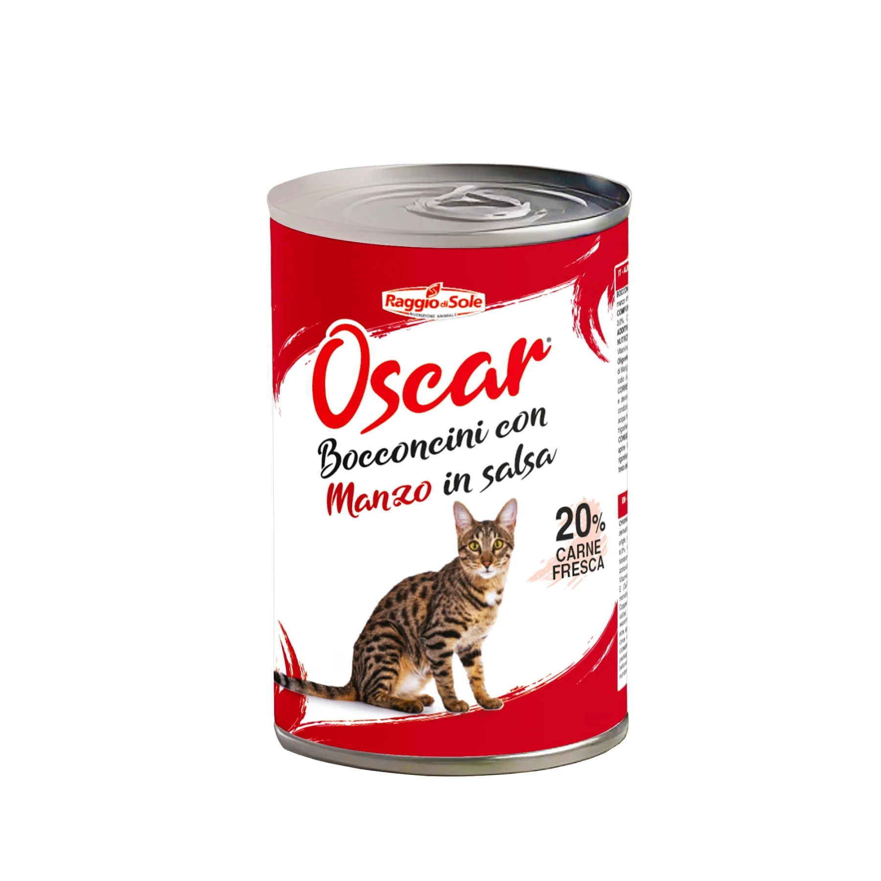 Oscar Bocconcini umido economico gatti adulti - lattina 400 gr - 5 gusti - Foto 2