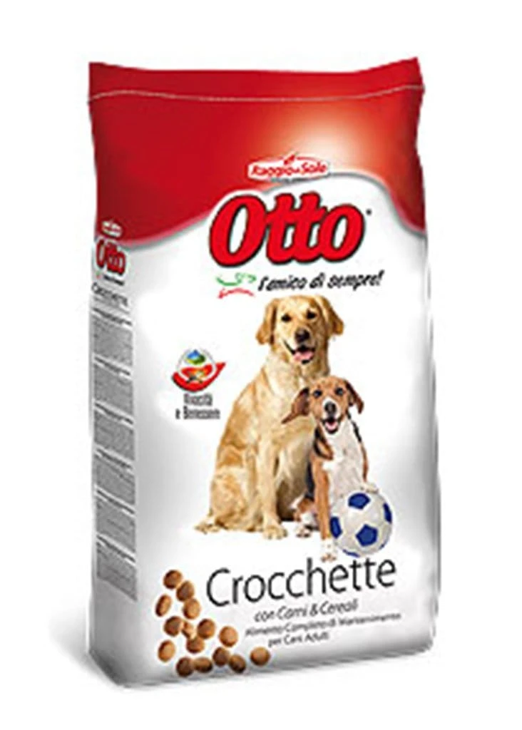Otto crocchette per cani adulti con carni e cereali, sacco Raggio di Sole
