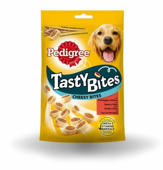 Pedigree Tasty Minis Formaggio/Manzo 140 g - Snack per Cani