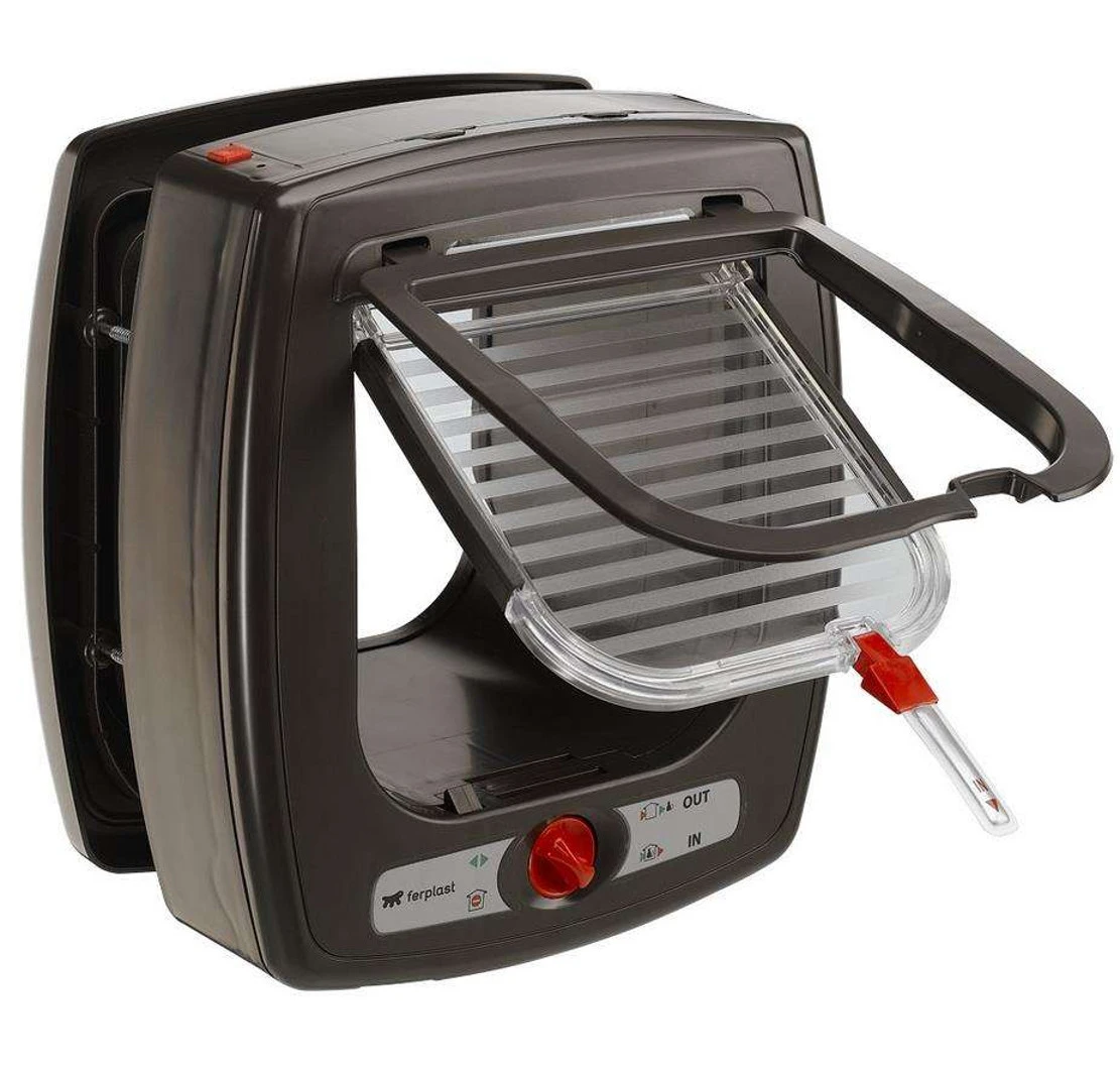 Portina Swing Microchip apertura elettronica - Marrone - per gatti e piccoli cani - Ferplast - Foto 3