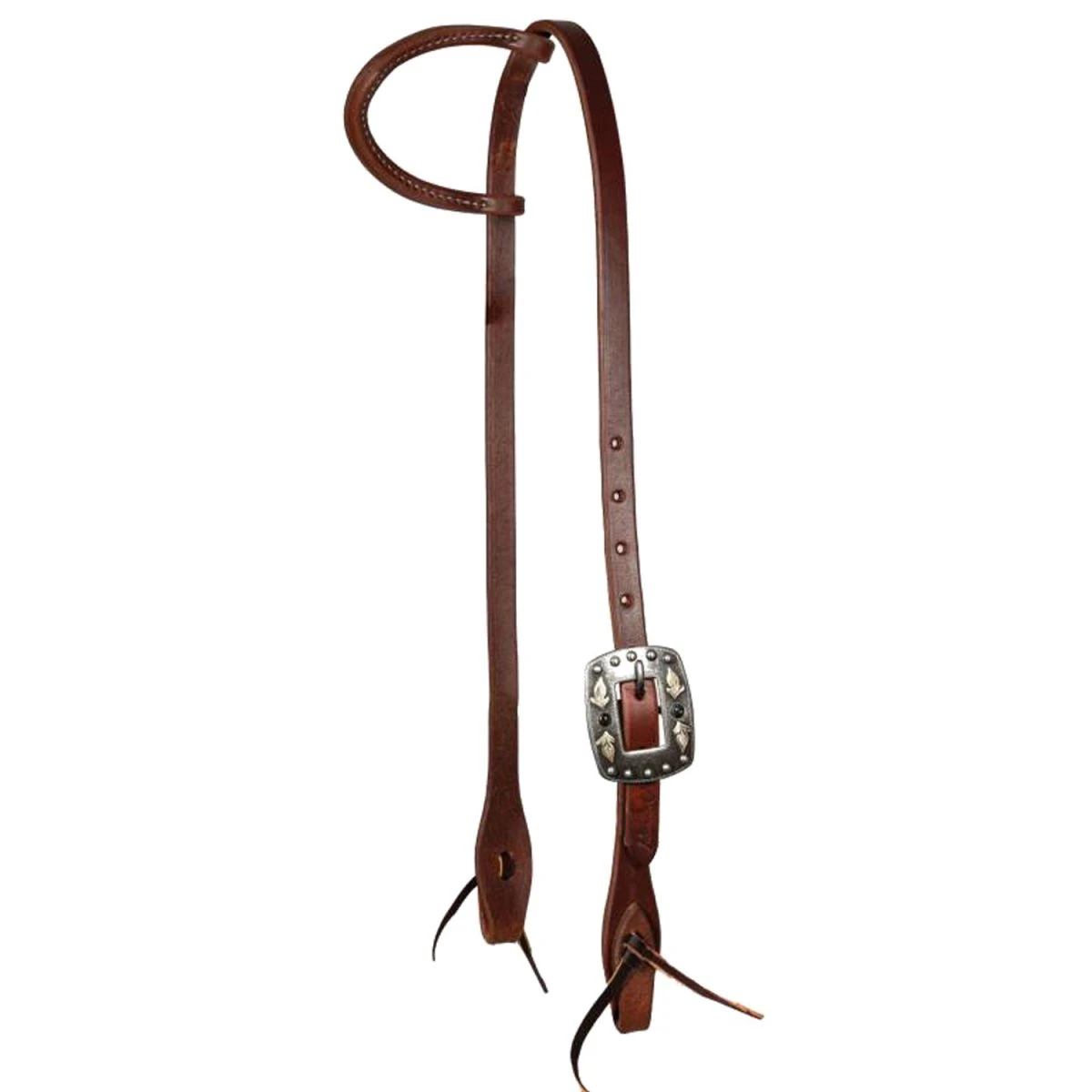 Professional's Choice Testiera Ranch Heavy in cuoio 5/8" con fibbia Feather - Unica Oliato