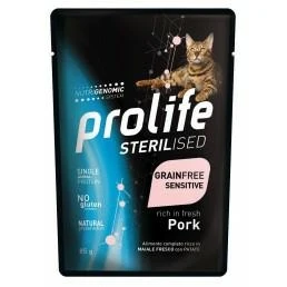 Prolife Cat UM Sterilized Buste Maiale 12 x Gr 85