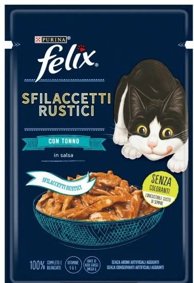 Purina Felix Sfilaccetti Rustici Tonno 26 x 80 g